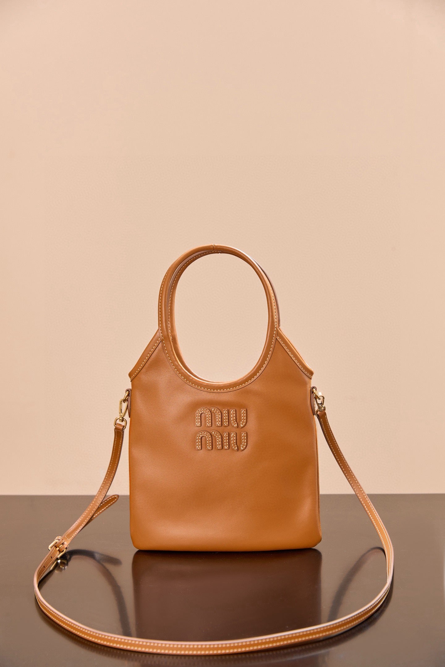 미우미우 아이비백 미니 (브라운)