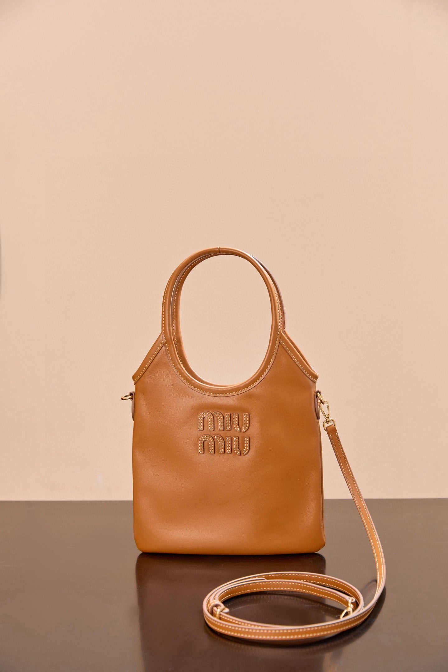 미우미우 아이비백 미니 (브라운)