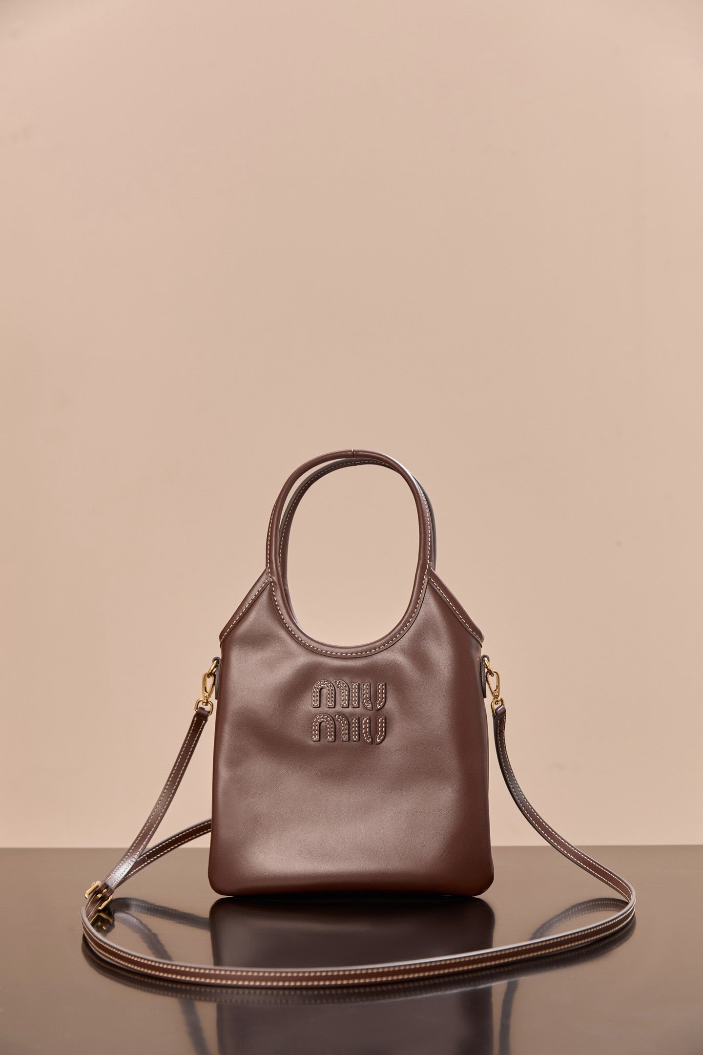 미우미우 아이비백 미니 (다크 브라운)