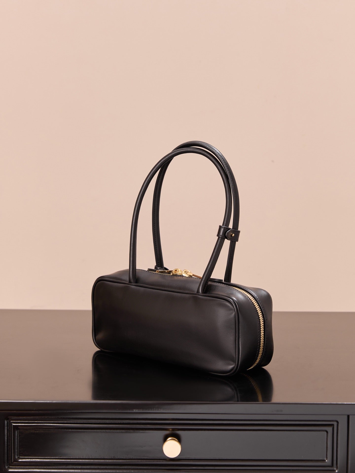 미우미우 가죽 보 백 스몰