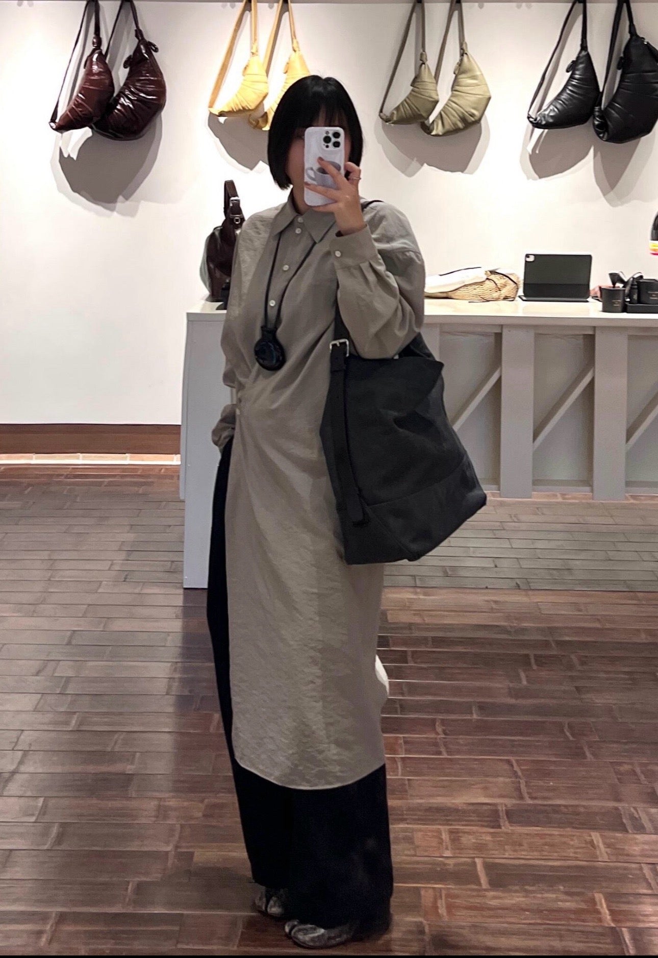 르메르 벨티드 토트백