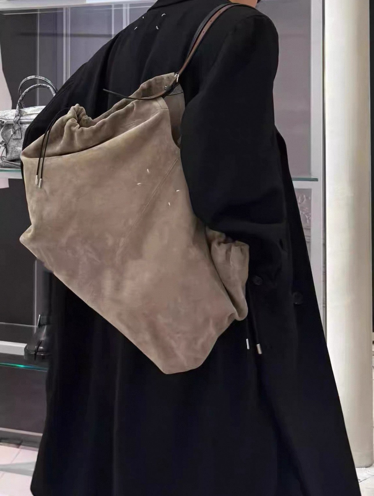 메종 마르지엘라 드로스트링 쇼핑백