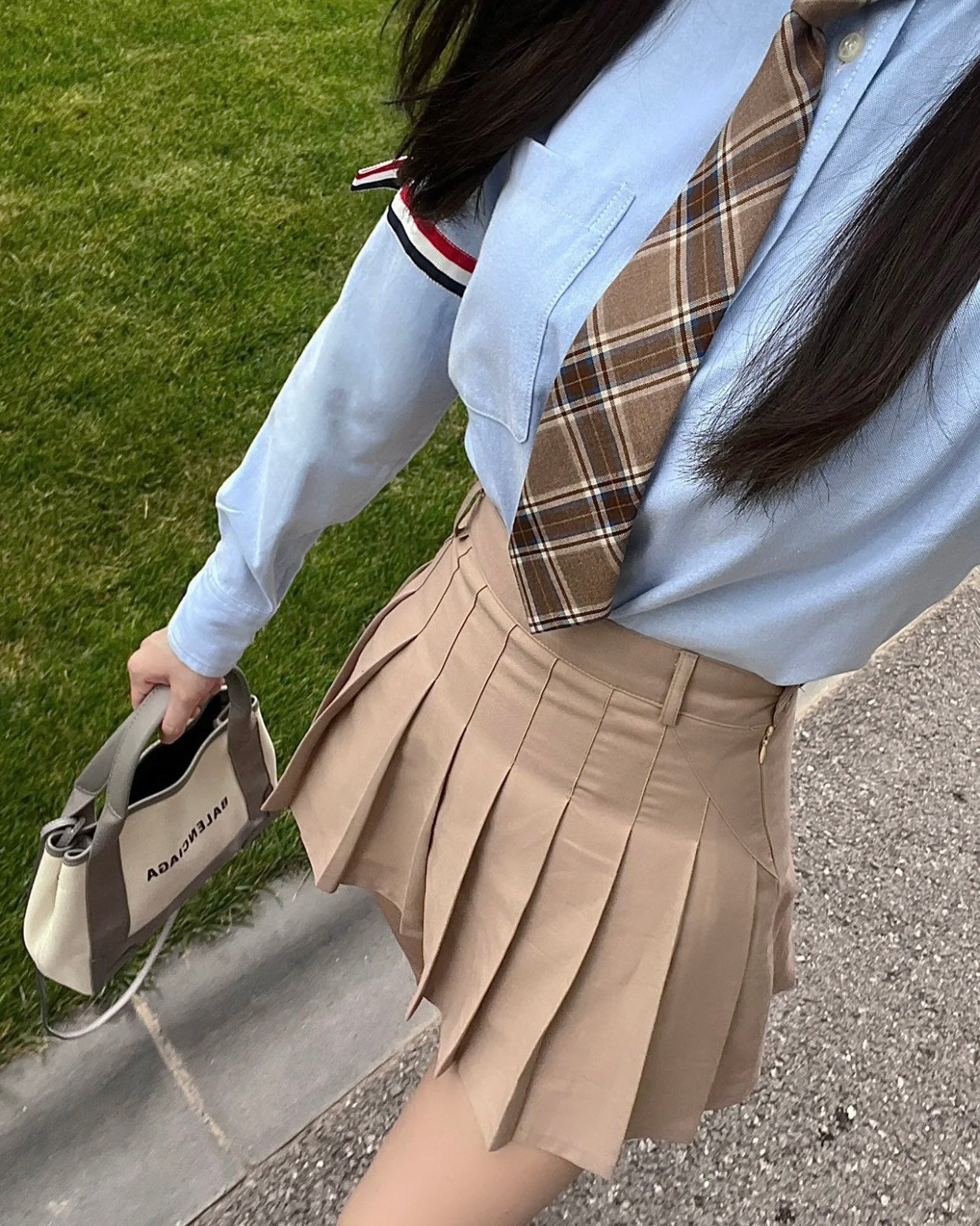 톰브라운 암밴드 셔츠