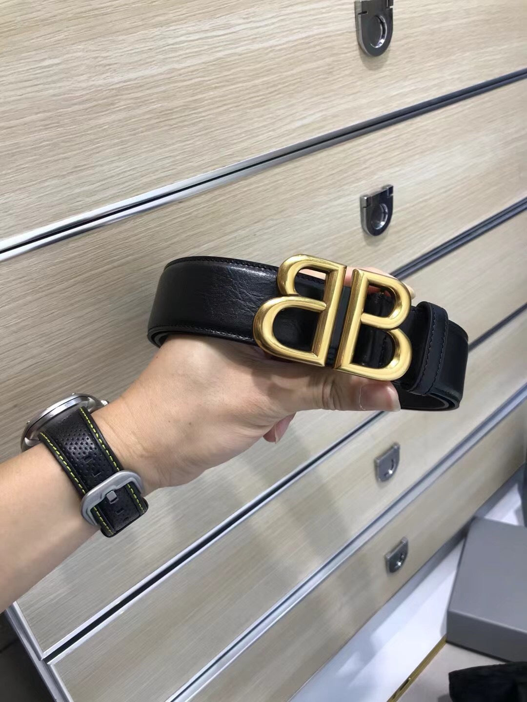 발렌시아가 남성 벨트 3