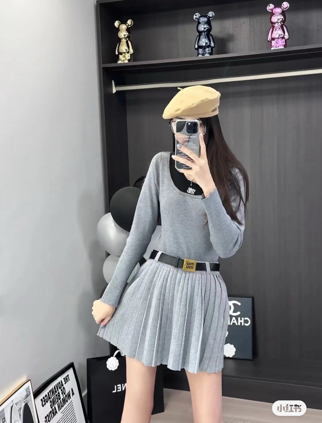 미우미우 여성 벨트 4