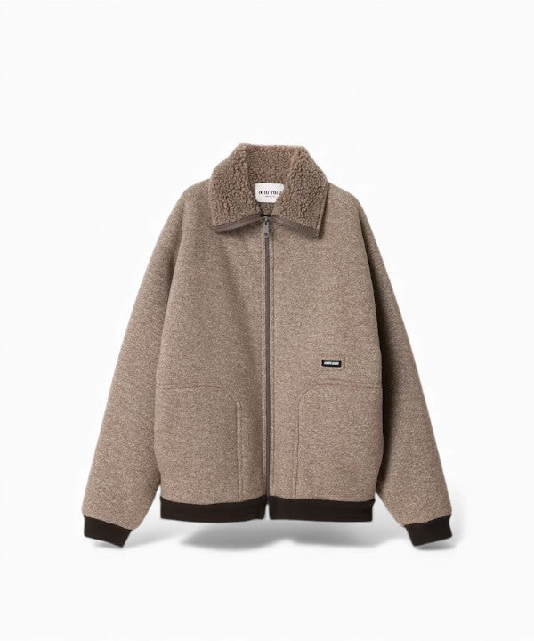 미우미우 플리스 봄버 재킷