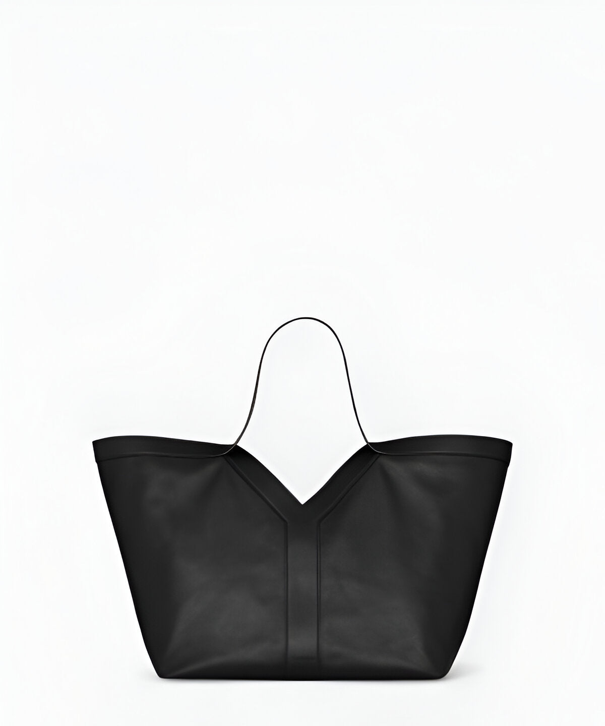 생로랑 Y 토트백 블랙 가죽 Y 장식 클래식 명품 토트백