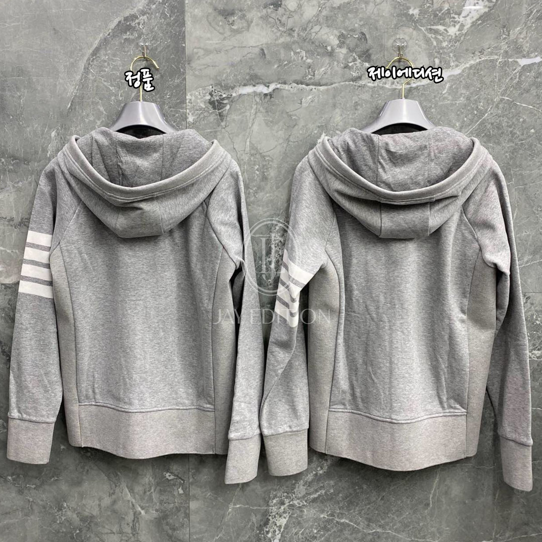 톰브라운 4선 클래식 후드 집업