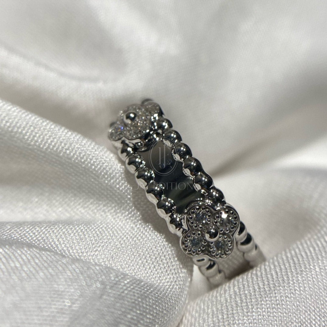 반클리프 뻬를리 클로버 스위트 링 (18K)