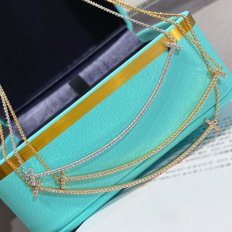 티파니 스마일 파베 펜던트 라지