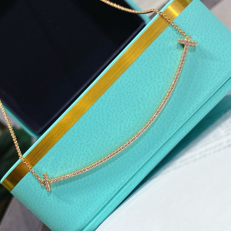 티파니 스마일 파베 펜던트 라지