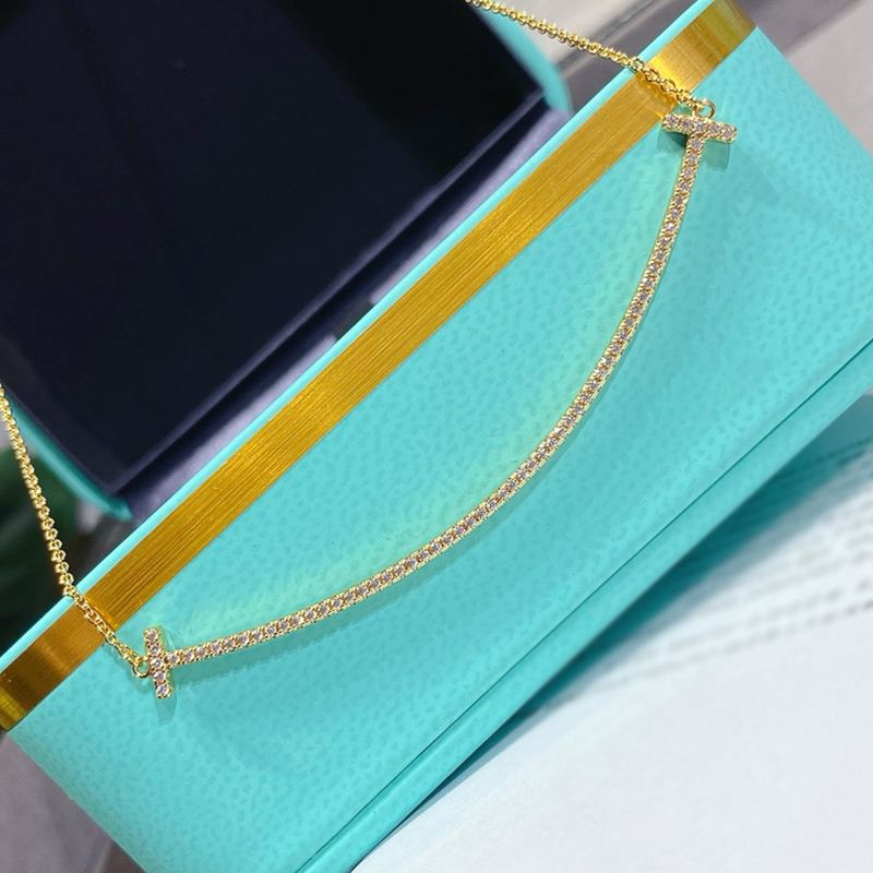 티파니 스마일 파베 펜던트 라지