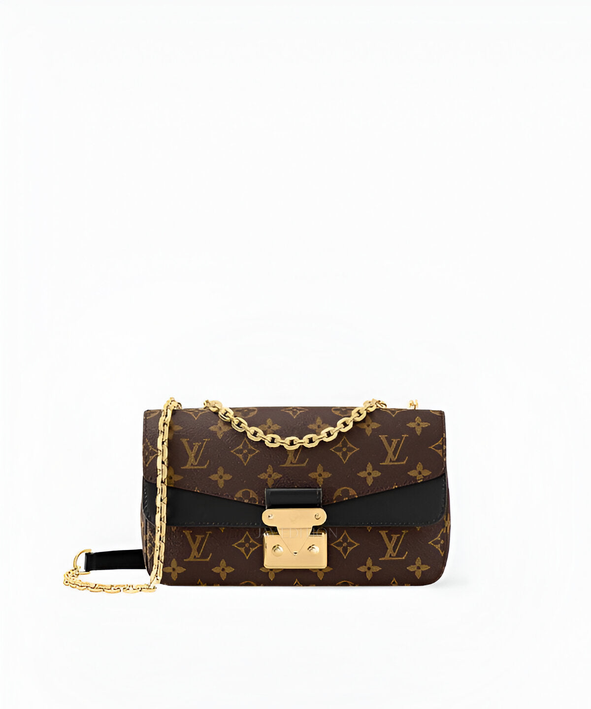 루이비통 마르소 모노그램 캔버스와 카우하이드 트리밍, 시그니처 LV 버클이 돋보이는 클래식 사첼 스타일 숄더백