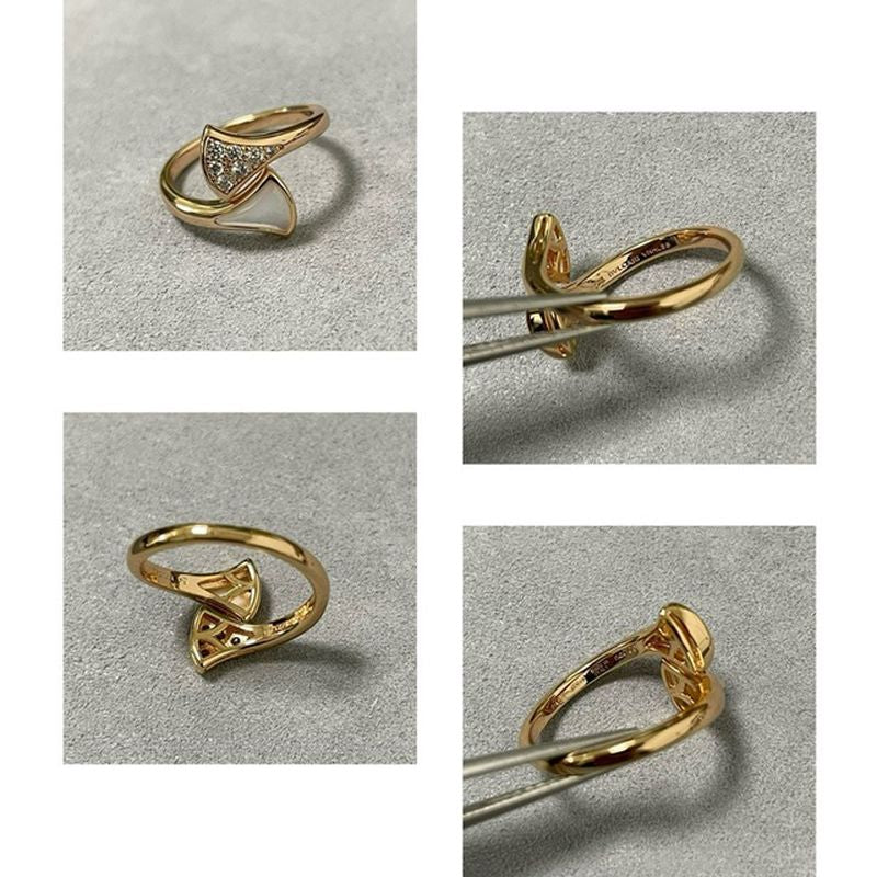 불가리 디바스 드림 부분파베 링