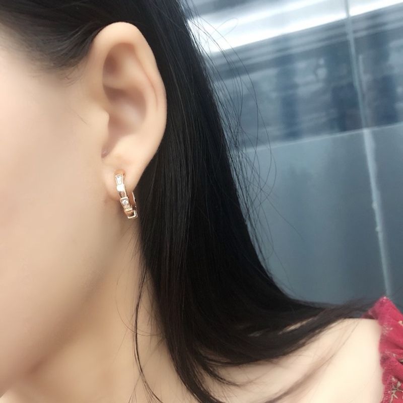 불가리 세르펜티 바이퍼 부분파베 이어링