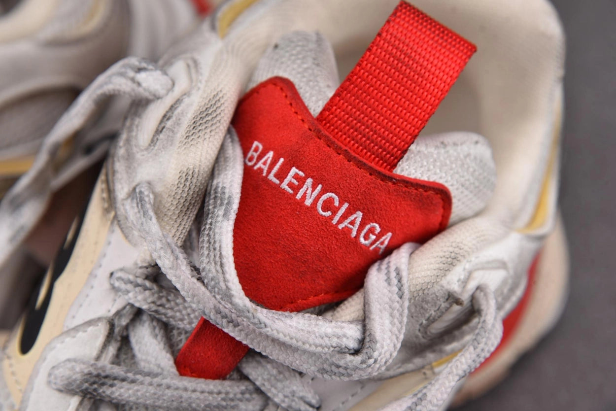 발렌시아가 카고 스니커즈 베이지 그레이 레드