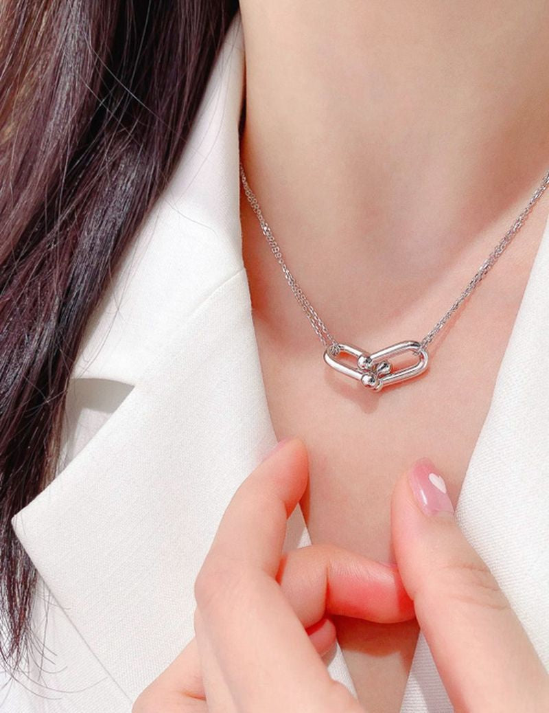 티파니 더블 링크 네크리스