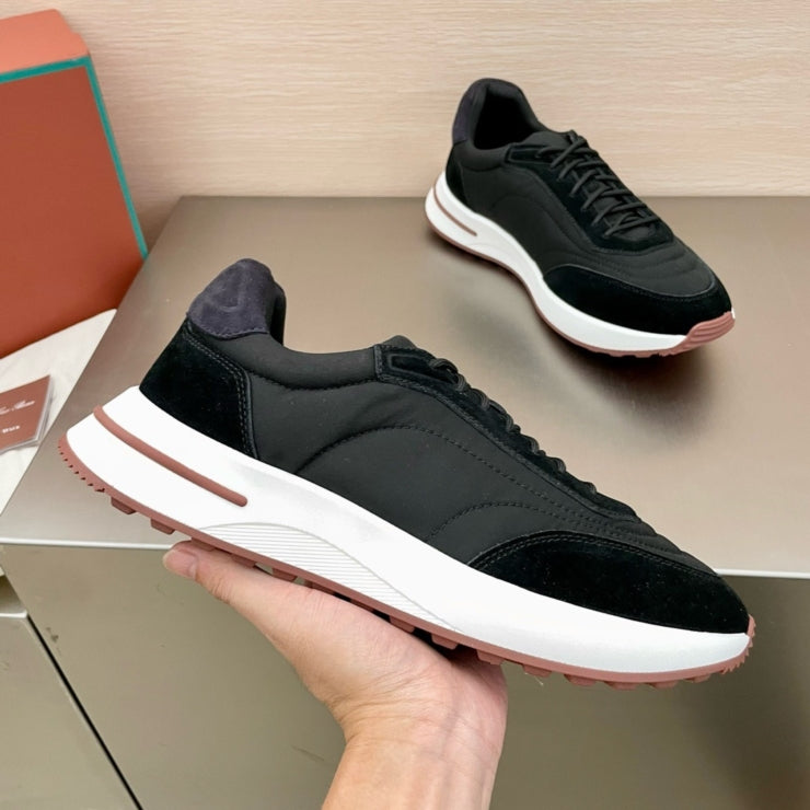 로로피아나 위크앤드 워크 패브릭 스니커즈 블랙