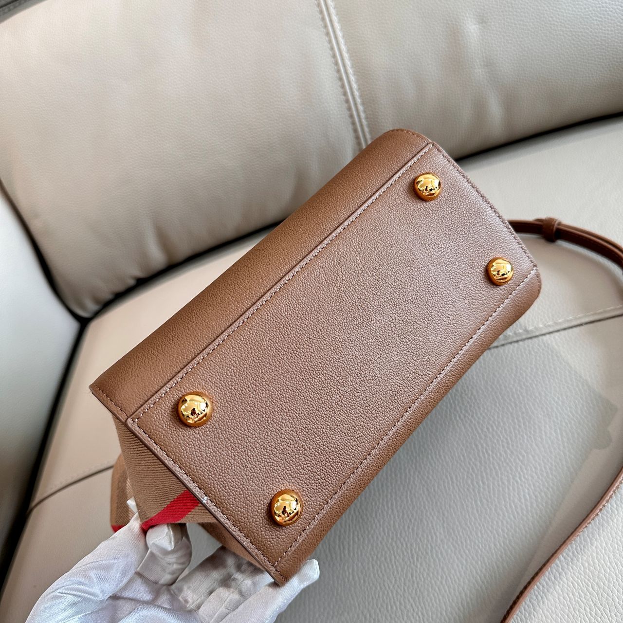 버버리 밴웰 하으스 체크 미니 백