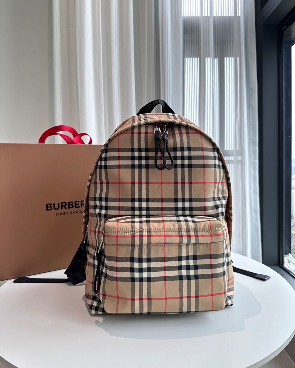 버버리 빈티지 체크 백팩