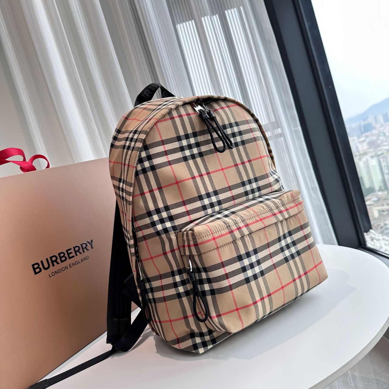버버리 빈티지 체크 백팩
