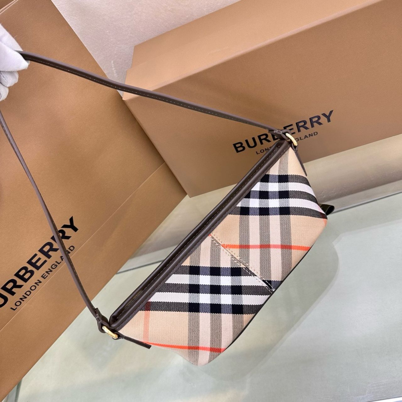 버버리 체크 미니백