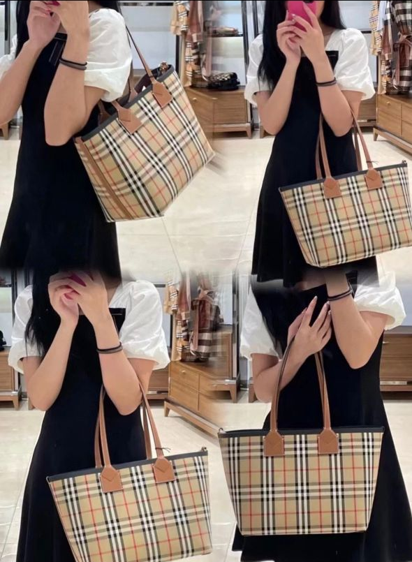 버버리 미디움 런던 토트백