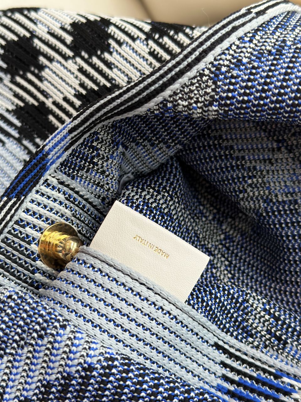 버버리 스몰 체크 니트 숄더 백