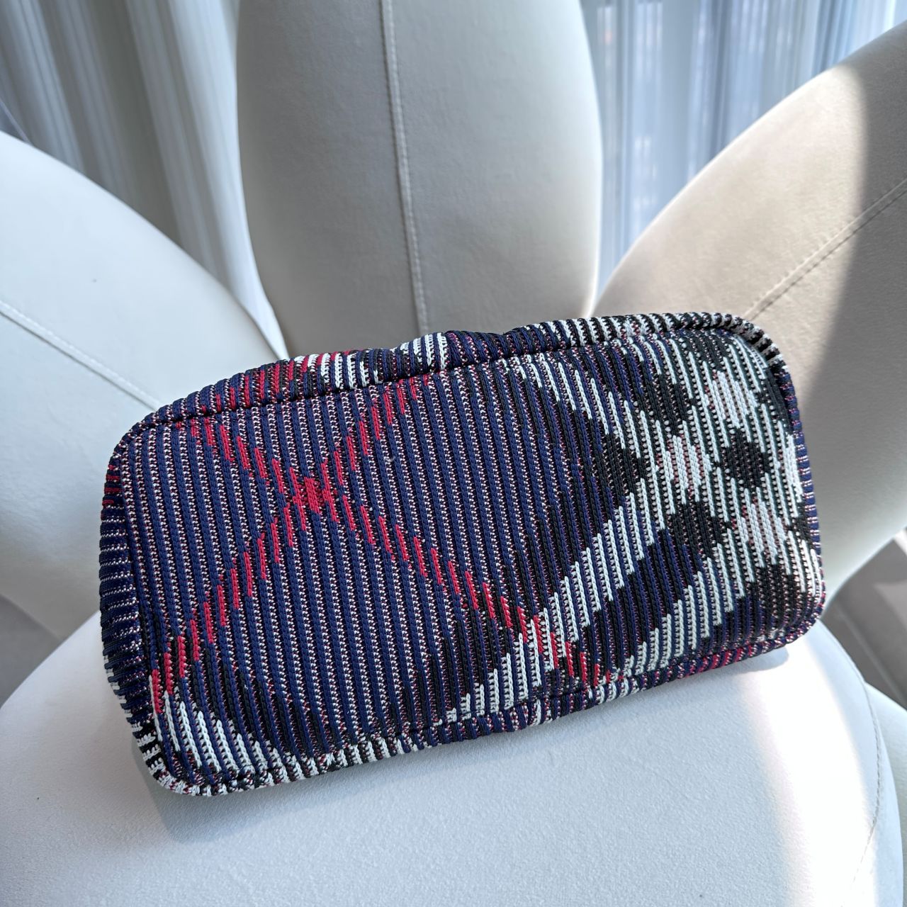 버버리 스몰 체크 니트 숄더 백