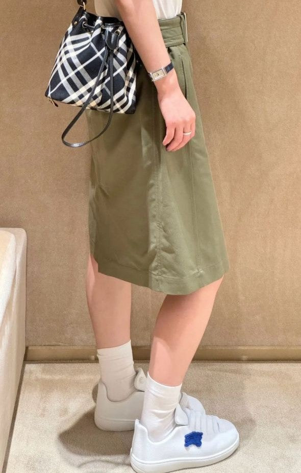 버버리 미니 체크 버킷 백