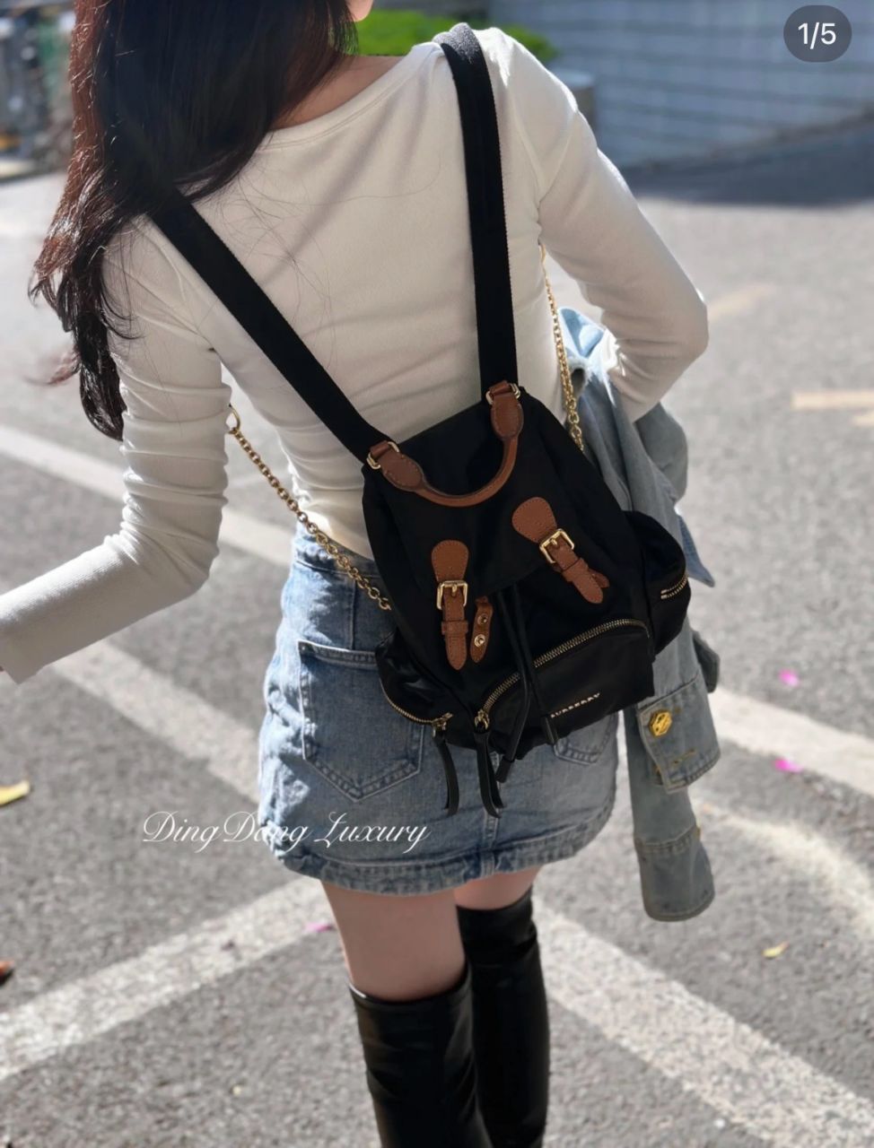 버버리 스몰 럭색 백팩