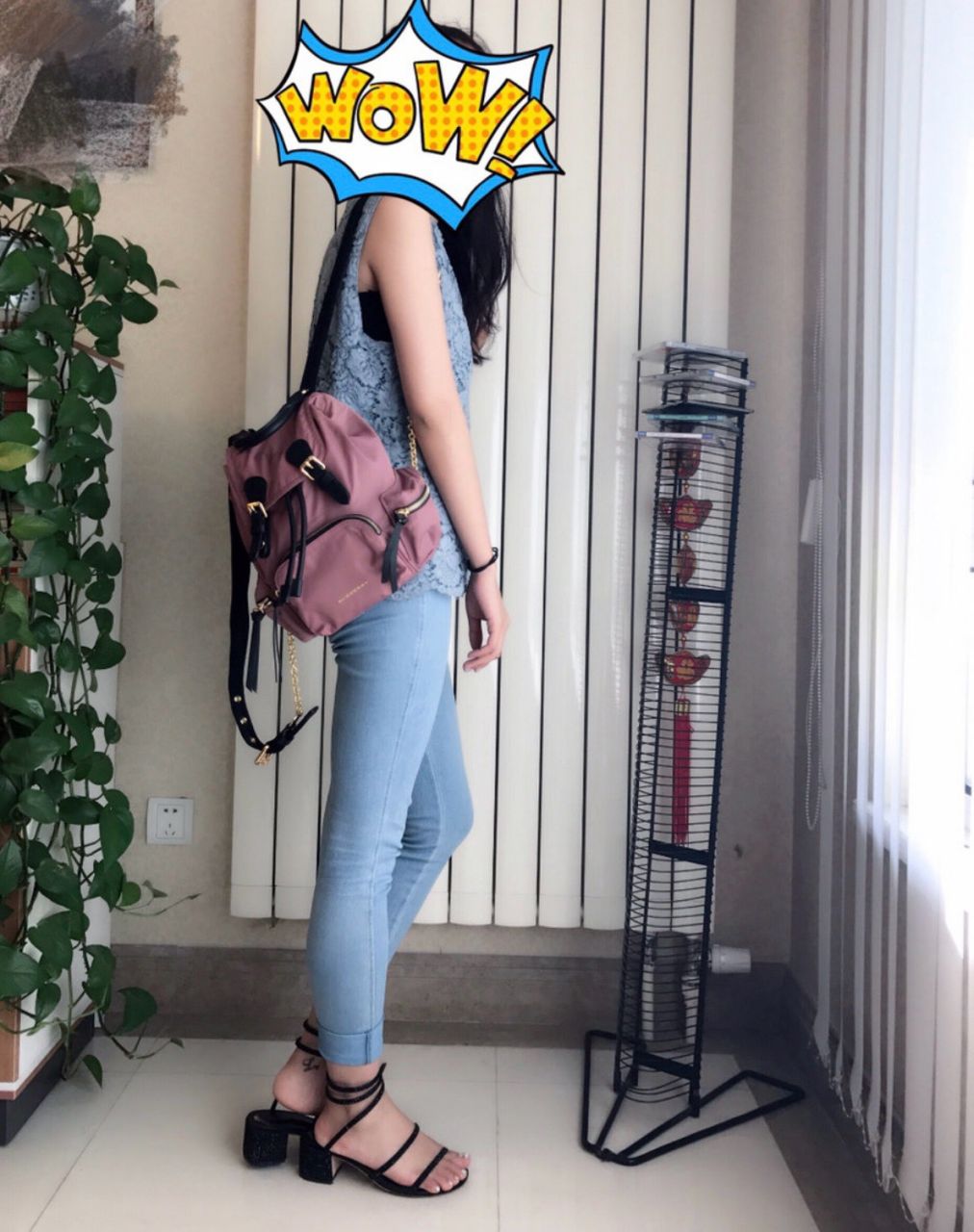 버버리 스몰 럭색 백팩