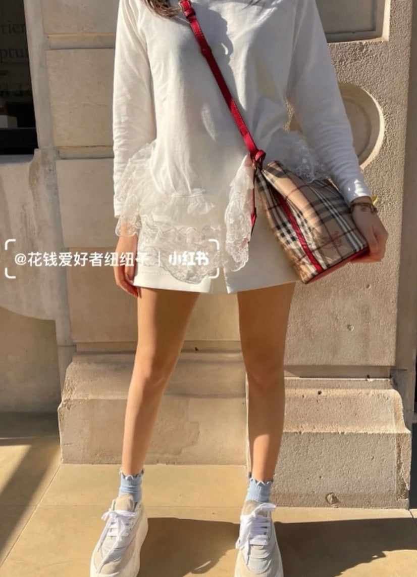 버버리 론 헤이마켓 체크 버킷백