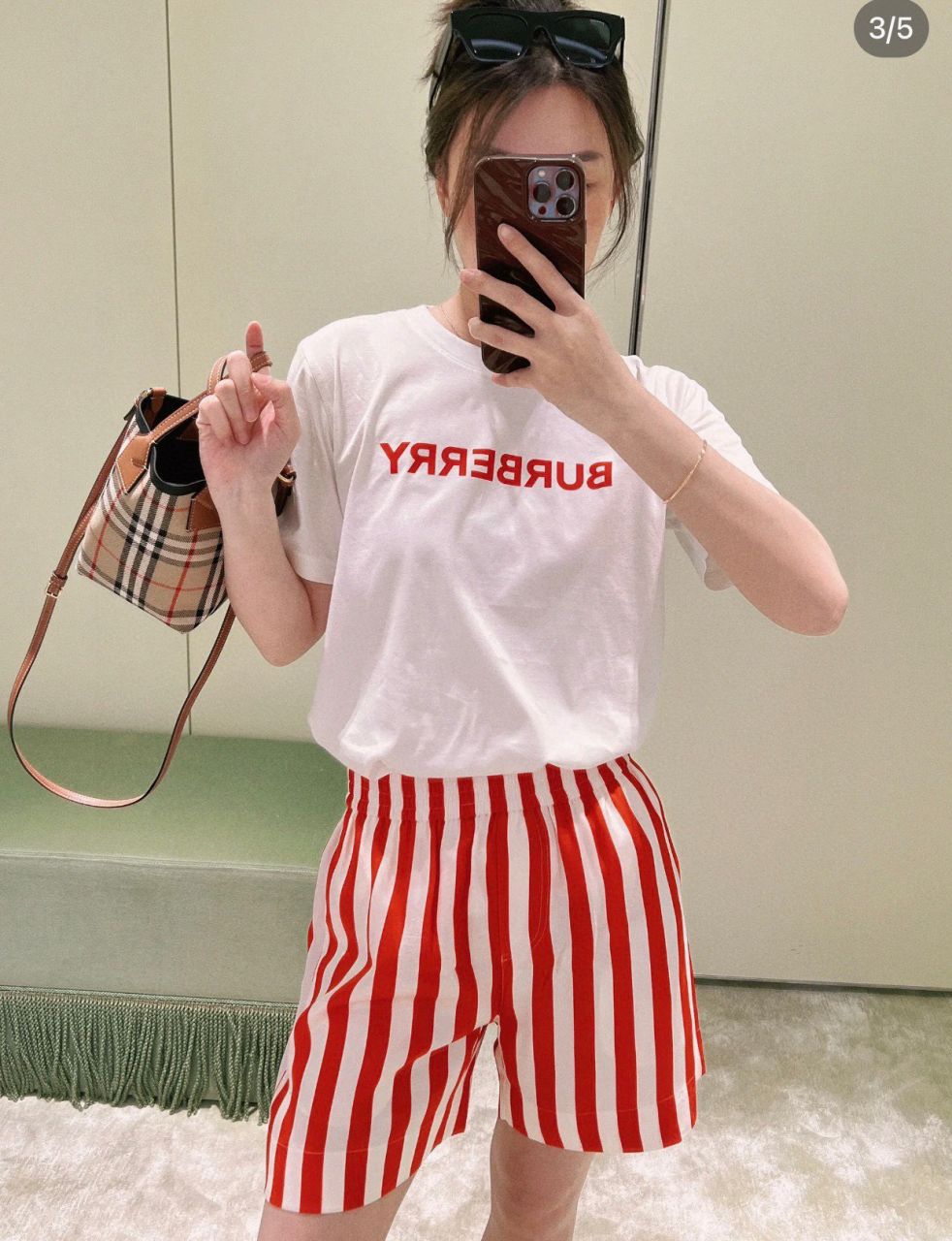 버버리 미니 런던 토트백