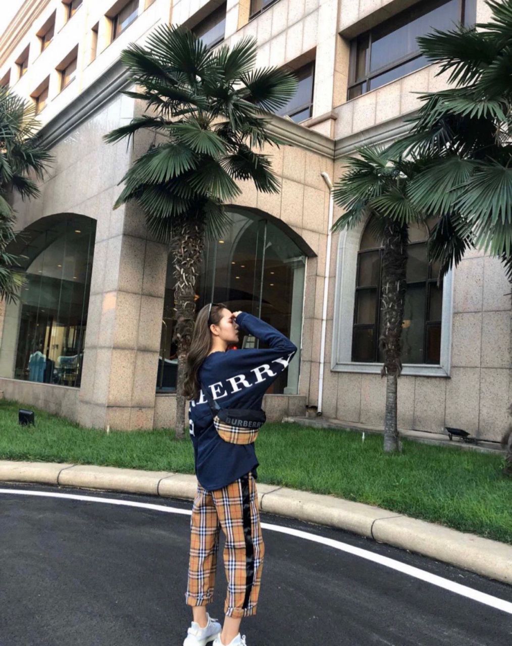 버버리 빈티지 체크 범백