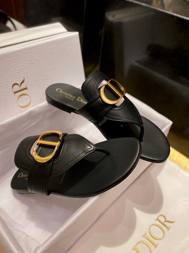디올 30 몽테인 플립플랍 뮬 슬리퍼