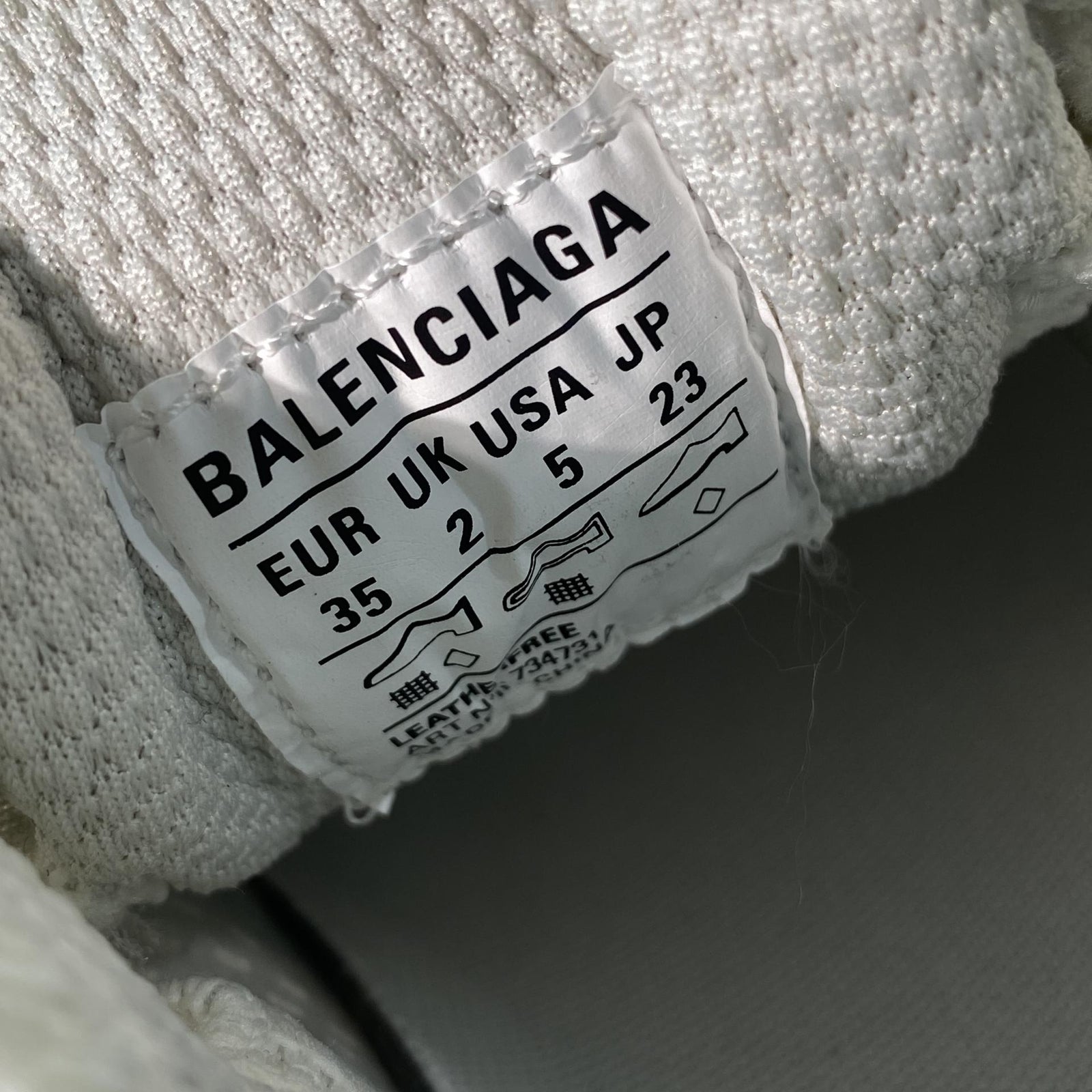 국내) 발렌시아가 3XL 화이트 레드 블루 스니커즈 35