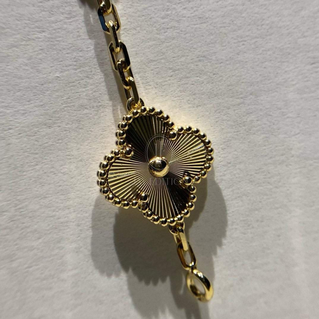 반클리프 빈티지 알함브라 브레이슬릿 기요세 다이아 (18K)