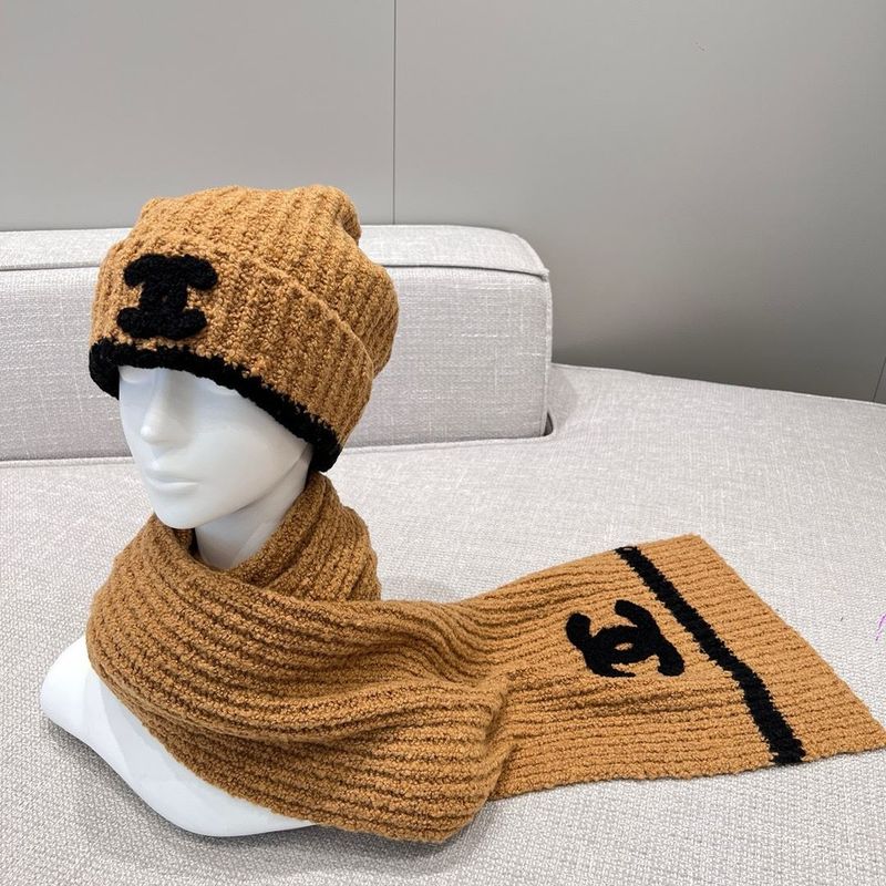샤넬 머플러 모자 set 6