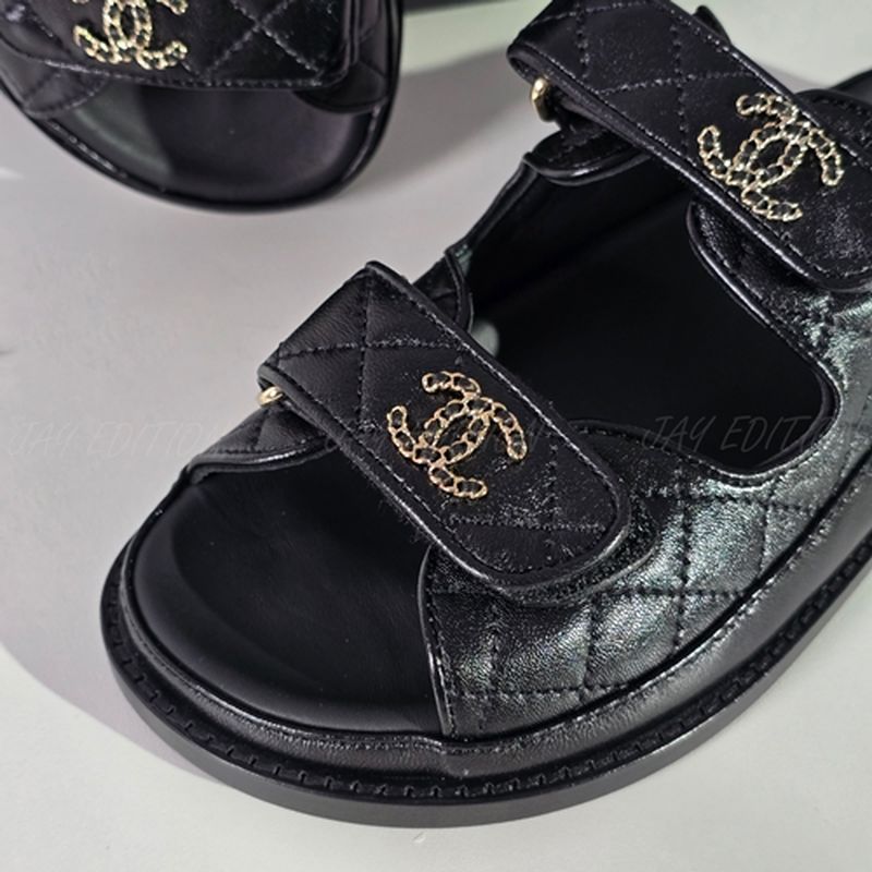 샤넬 24SS 벨크로 슬리퍼