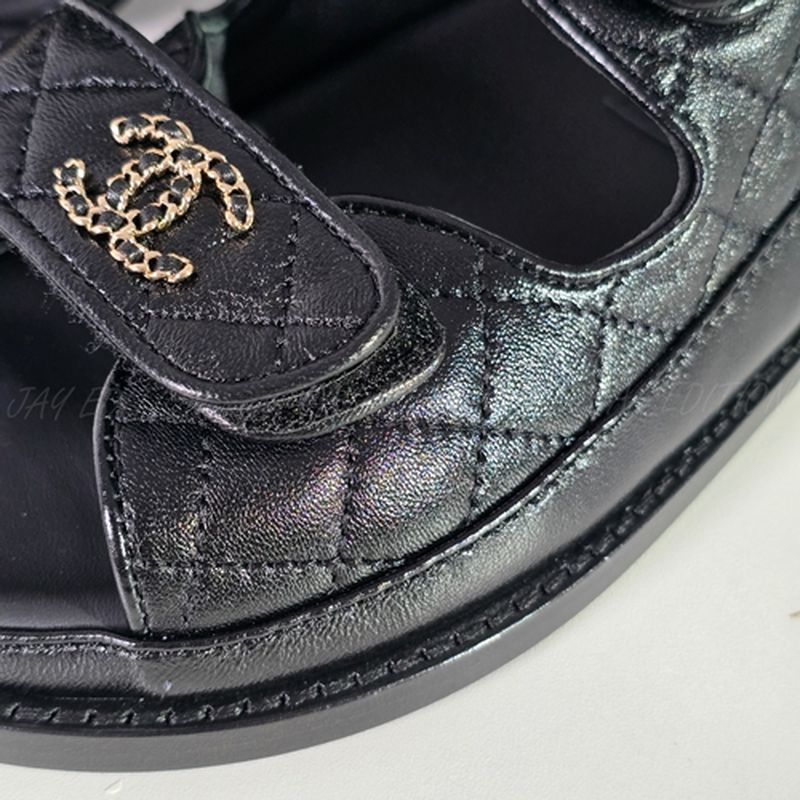 샤넬 24SS 벨크로 슬리퍼