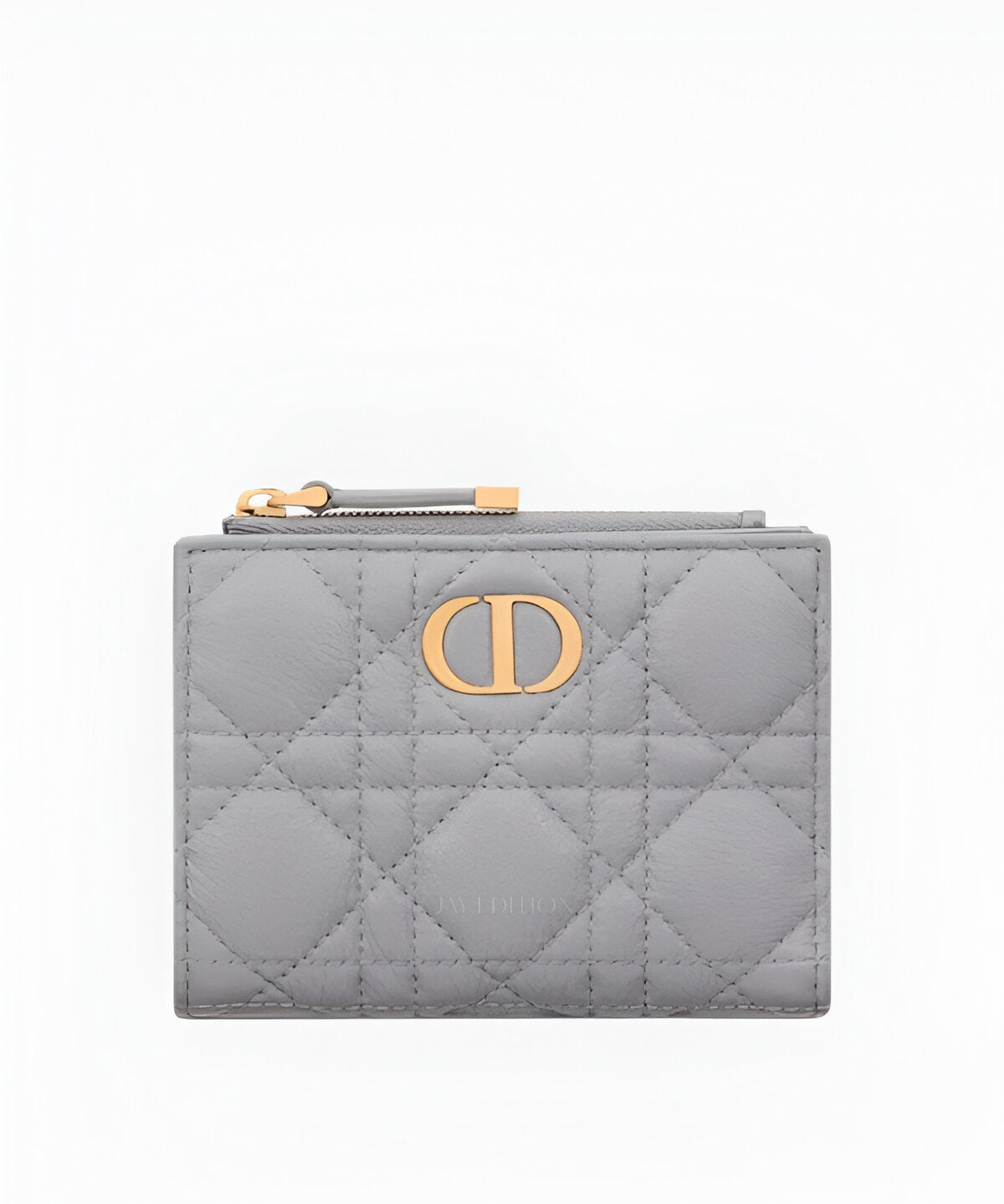 디올 카로 달리아 지갑 송아지 가죽과 CD 로고 퀼팅 디테일