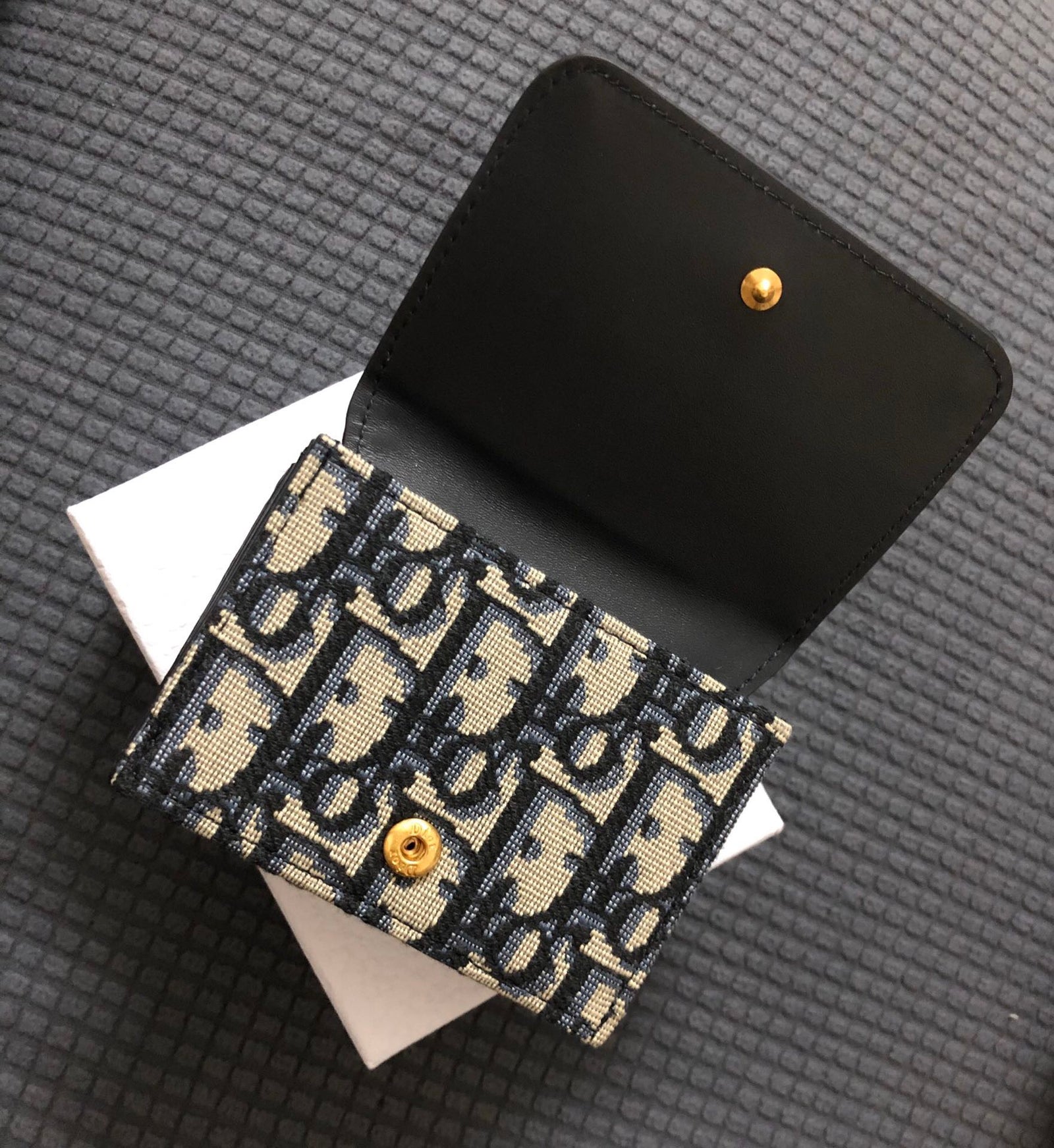 디올 몽테인 오블리크 미니 반지갑