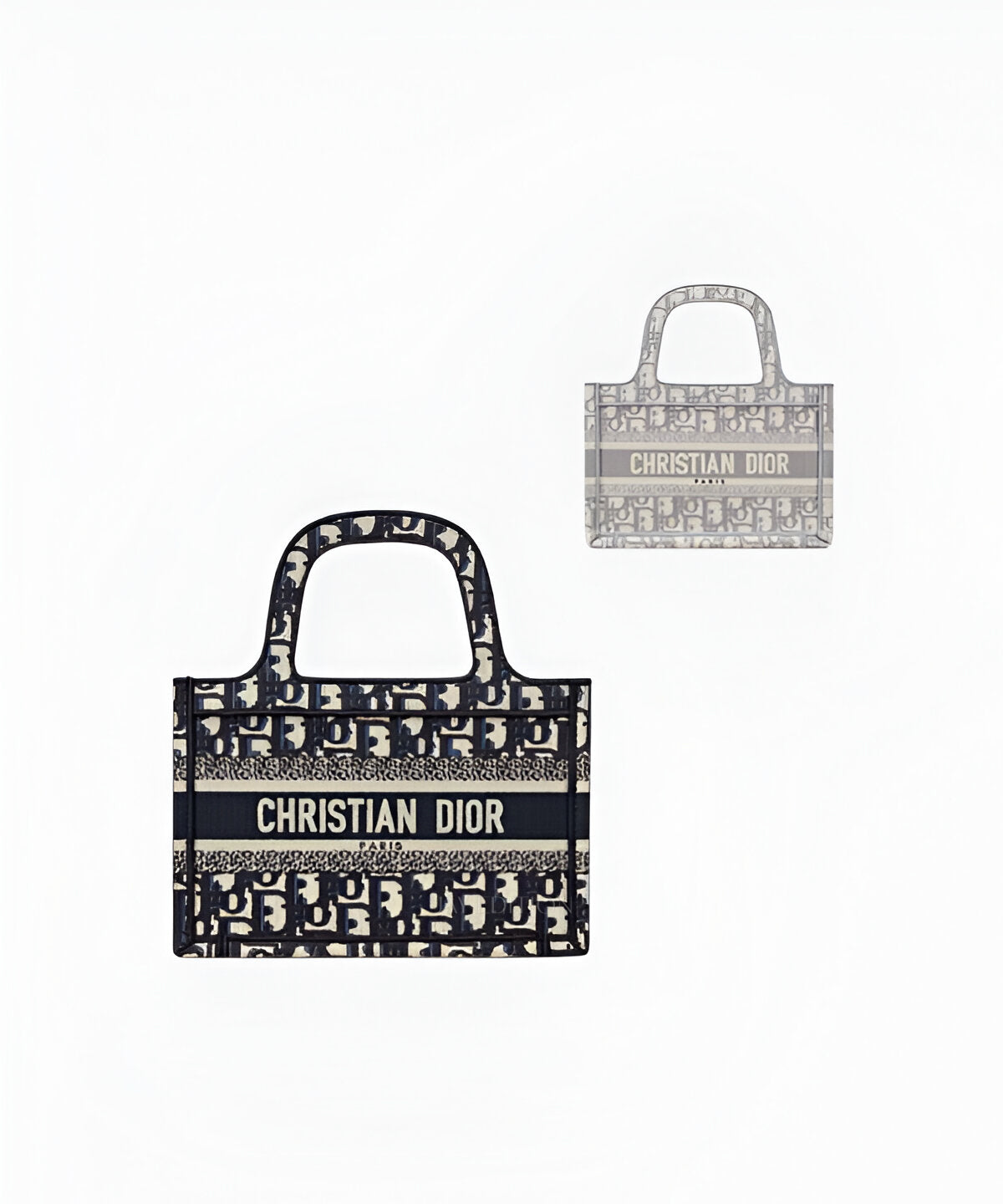 디올 오블리크 북토트백 미니 자카드 로고 패턴과 컴팩트한 실루엣의 미니 토트백