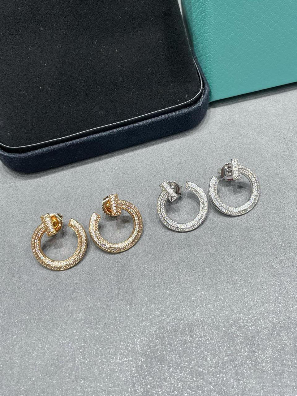 티파니 T1 오픈 후프 이어링
