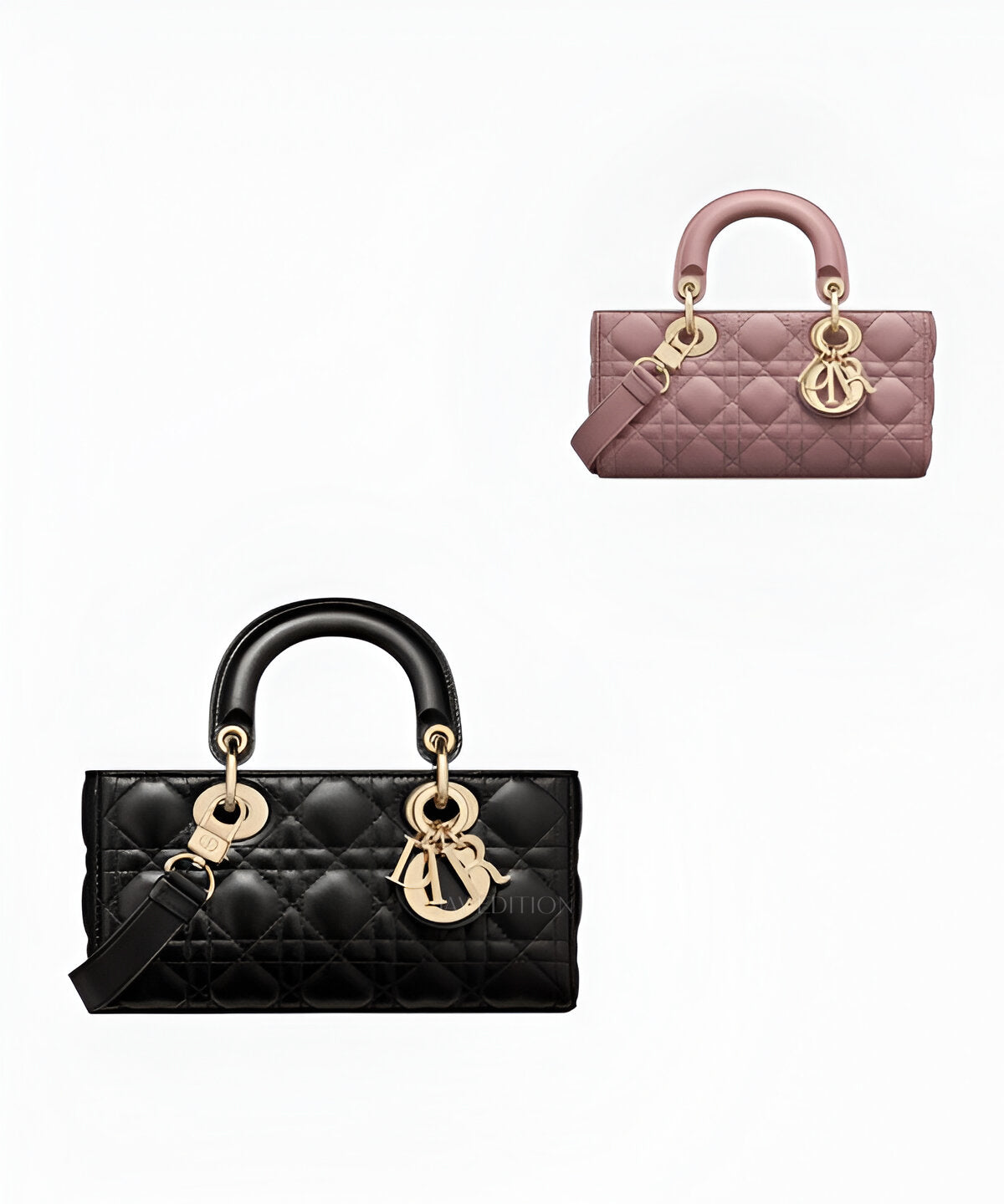 디올 디 조이백 스몰 까나쥬 송아지 가죽 체인백