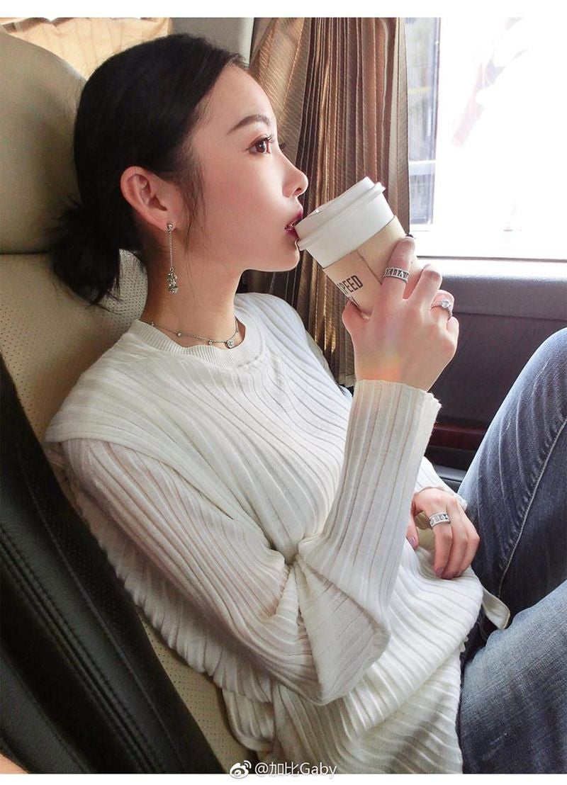 샤넬 메탈 드롭 귀걸이