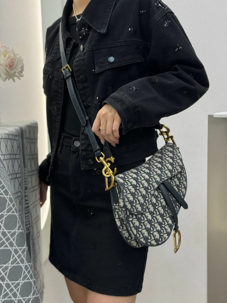 디올 오블리크 새들백 미니,미디움