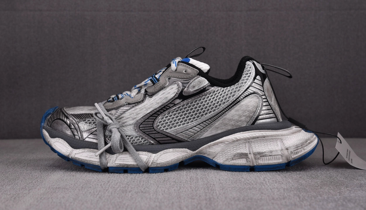 발렌시아가 3XL 스니커즈 그레이 화이트 블루