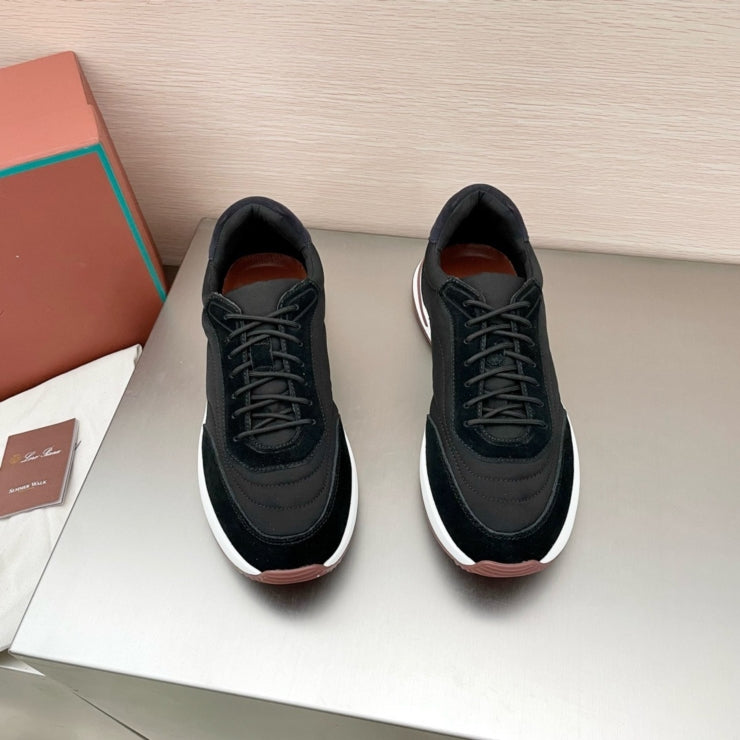 로로피아나 위크앤드 워크 패브릭 스니커즈 블랙